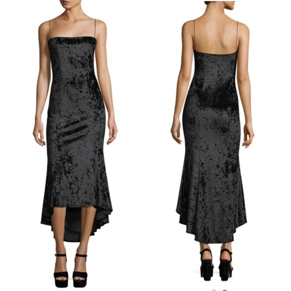 Likely Dresses & Skirts - Size 2 💖 Likely Black Long Velvet Sexy Dress 💖